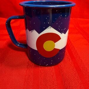 Wilcor Colorado Flag Pattern Camping Mug